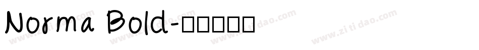Norma Bold字体转换